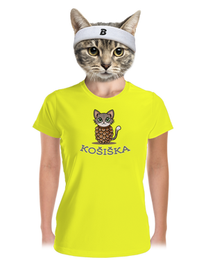 Košiška dámské sportovní tričko Neon Yellow