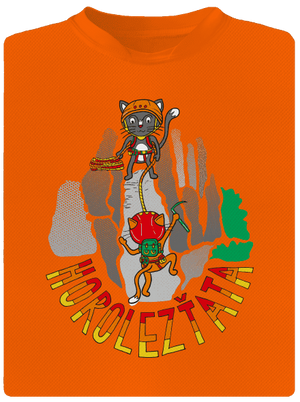 Horolezťata dětské sportovní tričko Neon Orange