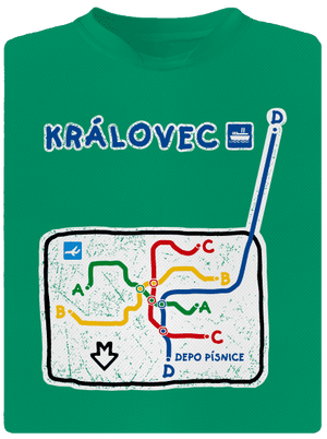Metro Královec dětské sportovní tričko Kelly Green Mal
