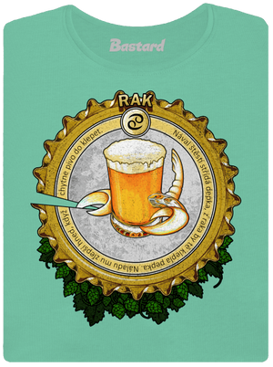 Pivní horoskop: Rak dámské tričko premium Mint Mal