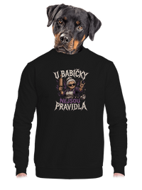 unisex mikina bez kapuce
