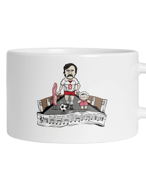 Fotbalová legenda hrnek makronka White