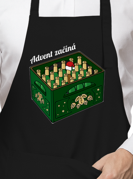 Advent začíná zástěra Black