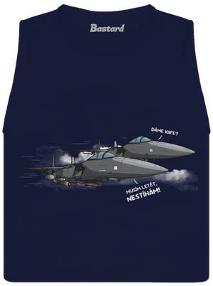 Stíhačka nestíhá dámské tílko volné Navy