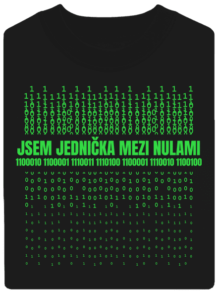 Jednička mezi nulami unisex mikina bez kapuce Black