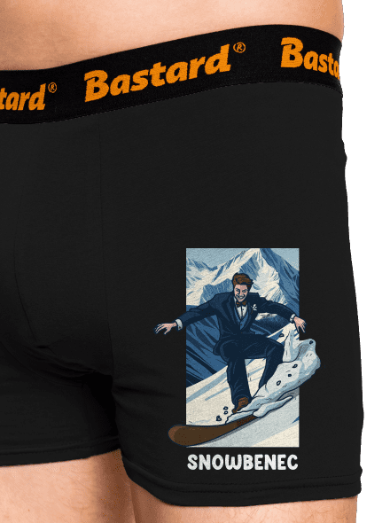 Snowbenec a snowbenka boxerky Black