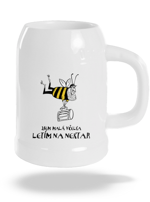 Malá včelka půllitr White