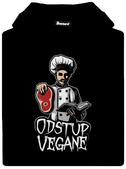 Odstup vegane pánská mikina klokanka Black