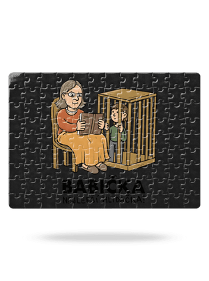 Babička hlídačka puzzle White