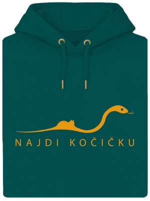 Najdi kočičku unisex mikina premium Emerald Green