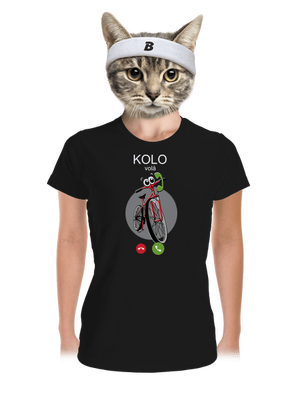 Kolo volá dámské sportovní tričko Black
