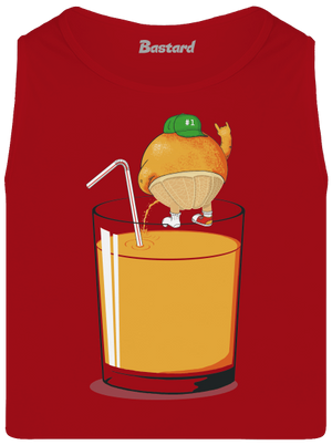 Opilý pomeranč pánské tílko Red