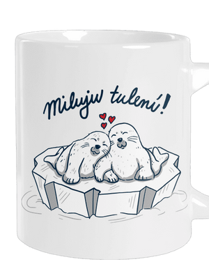 Miluju tulení velký hrnek White