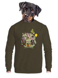 unisex mikina bez kapuce