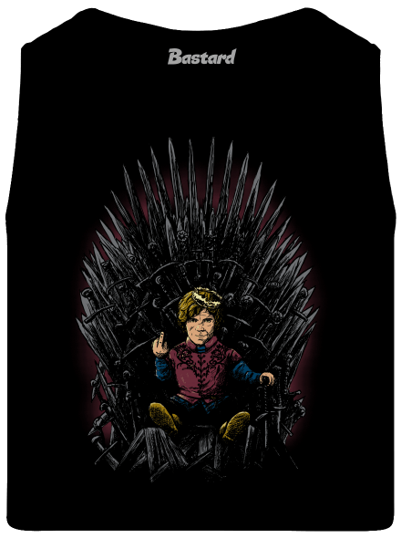 Tyrion na trůnu pánské tílko Black