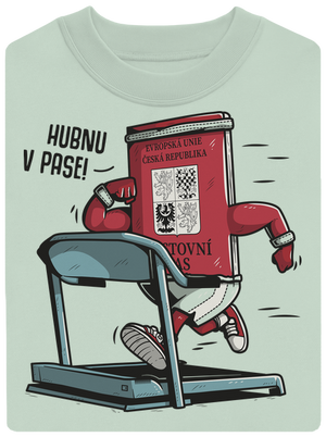 Hubnu v pase unisex mikina bez kapuce Blush Mint