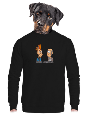 unisex mikina bez kapuce