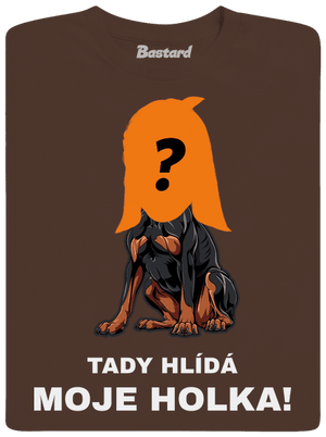 Tady hlídám já pánské tričko Brown