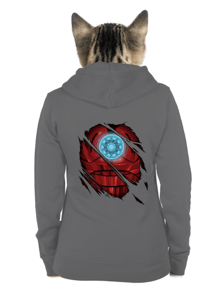 Ironman dámská mikina na zip Steel Gray
