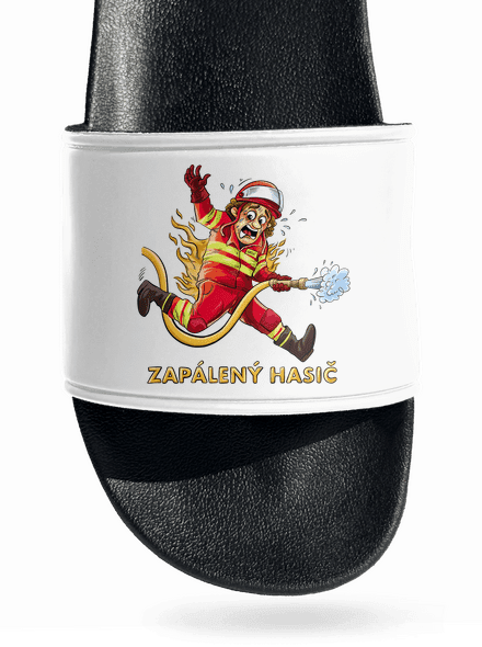 Zapálený hasič a hasička pantofle White
