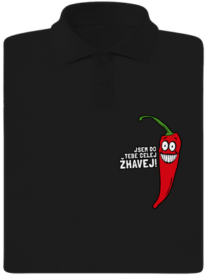 Spalující touha pánská polokošile Black