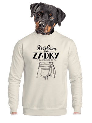 unisex mikina bez kapuce