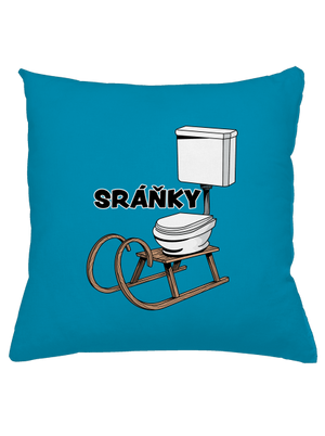 Sráňky polštář Blue Turquoise