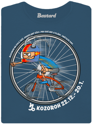 Cyklistický horoskop: Kozoroh dámské tričko premium Petrol Blue