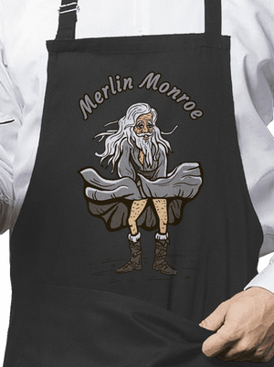 Merlin Monroe zástěra Dark Grey