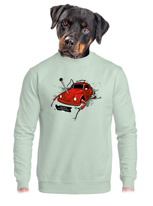 unisex mikina bez kapuce