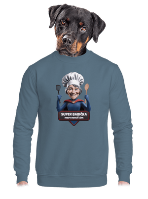 unisex mikina bez kapuce