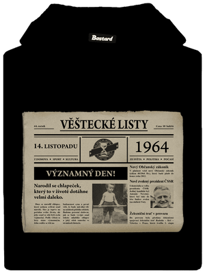 Věštecké listy pánská mikina klokanka Black