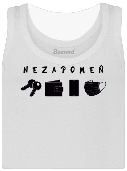 Nezapomeň dámské tílko klasické White