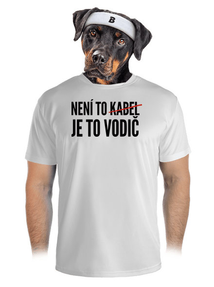 Je to vodič pánské sportovní tričko White