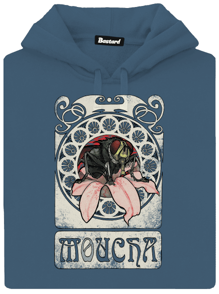 Moucha dámská mikina klokanka Denim