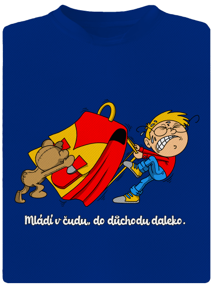 Školák pánské sportovní tričko Royal Blue Mal