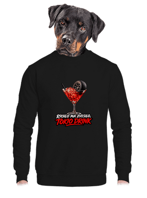 unisex mikina bez kapuce