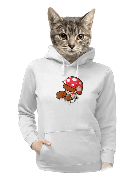 Hřib dámská mikina klokanka White