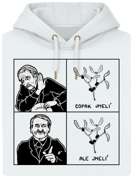 Cimrman: Copak jmelí unisex mikina premium Snowwhite