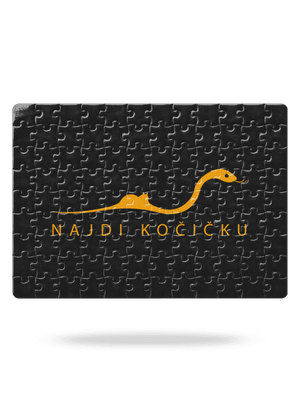 Najdi kočičku puzzle White