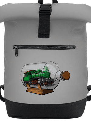 Lokomotiva v láhvi batoh Grey Marl