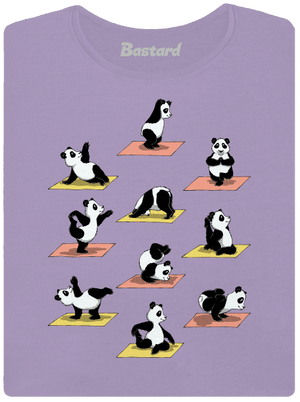 Pandí jóga dámské tričko s lemem Lavender