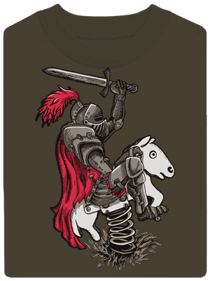 Rytíř unisex mikina bez kapuce Urban Khaki