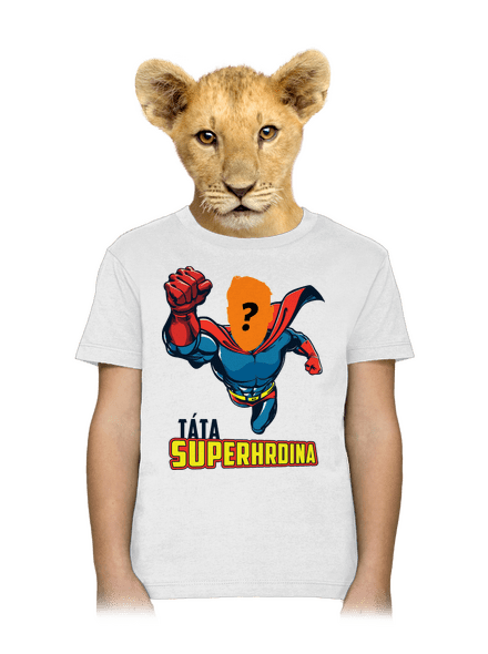 Táta superhrdina dětské tričko White