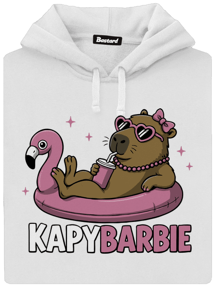 Kapybarbie dámská mikina klokanka White