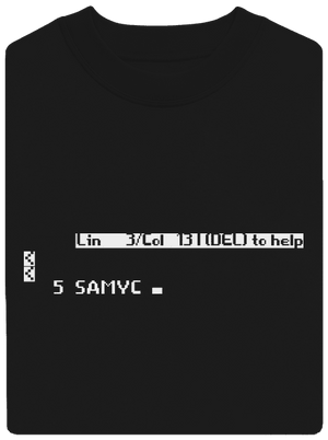 5 Samyc unisex mikina bez kapuce Black