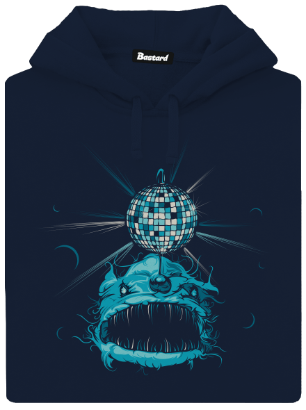 Mořský discoďas pánská mikina klokanka Navy