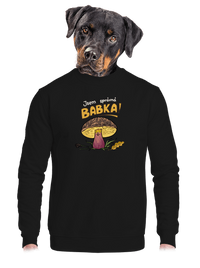 unisex mikina bez kapuce