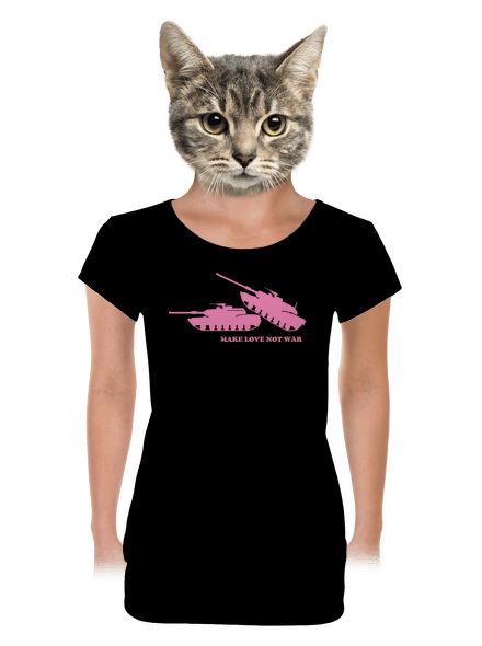 Tanky dámské tričko s lemem Black