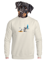 unisex mikina bez kapuce